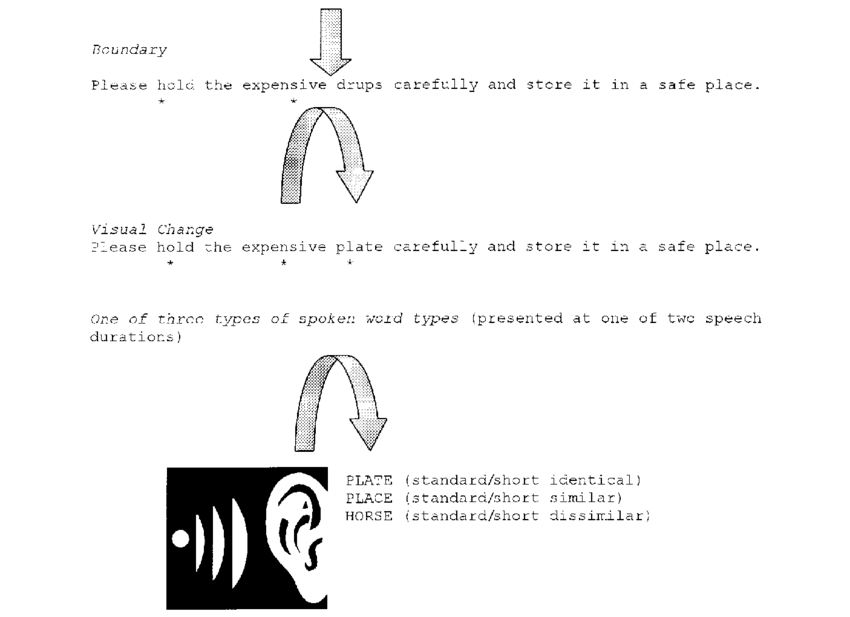 A Sample Sentence Along With Pretarget And Target Fixations, - Diagram (850x617), Png Download