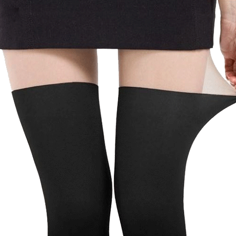 Itgirl Shop Half Black Women Tights Aesthetic Apparel, - Japanese Over Knee Sock (460x460), Png Download