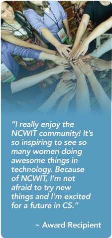 Ncwit Aspirations In Computing Community - Student (250x500), Png Download