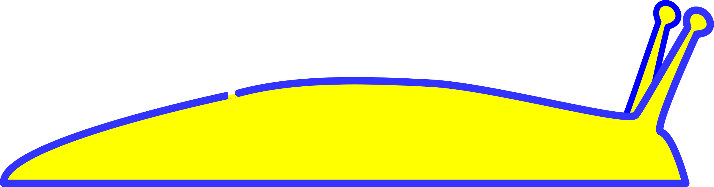 This Free Icons Png Design Of Yellow Slug (2400x630), Png Download