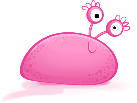 Smiling Slug (461x347), Png Download
