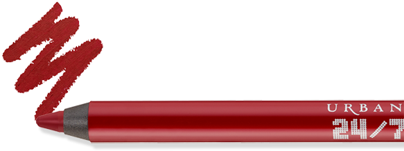 Bad Blood Dark Red - Urban Decay - 24/7 Glide-on Lip Pencil - Hex (585x300), Png Download
