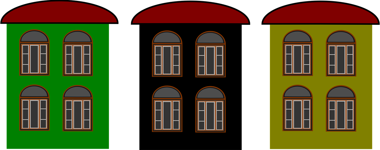 Home Decor, House, Windows, Architecture, Building - Building (1280x508), Png Download