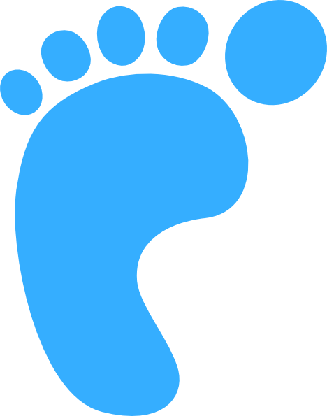 Small - Foot Print (468x595), Png Download