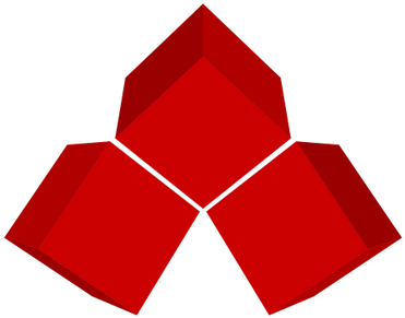 Three Cubes Threeredcubes Twitter - Three Red Cubes (400x400), Png Download