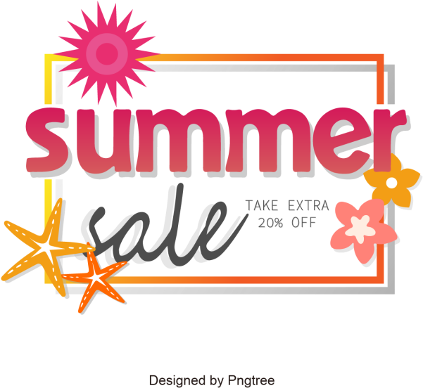 Summer Sale With Label Vector, Summer Sale, Sale Vector, - Transparent Vector Png Summer (640x640), Png Download