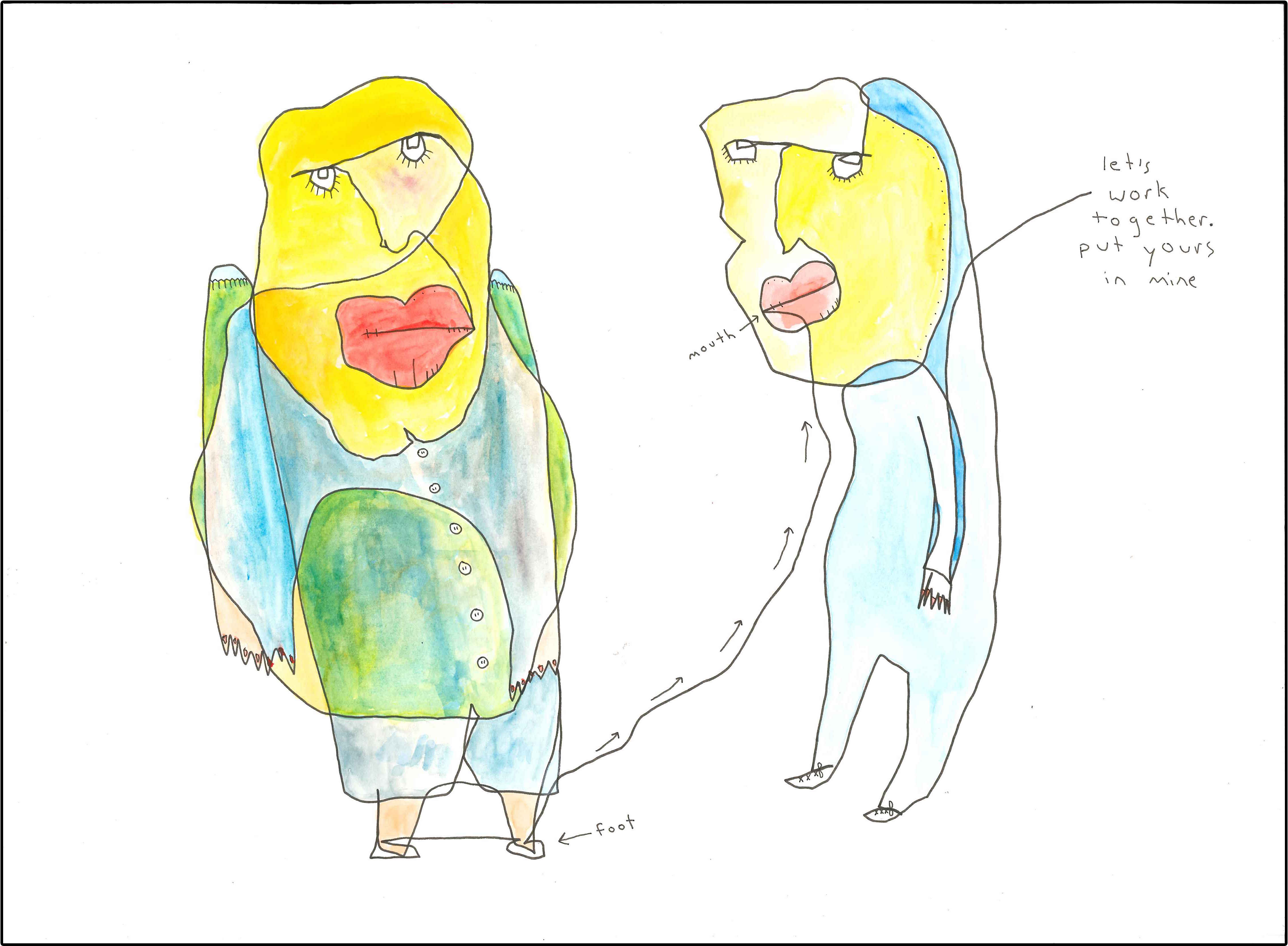 Foot Mouth - Child Art (3000x3000), Png Download