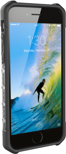 Rugged Iphone 8 / Iphone 7 Case - Uag Plasma Case For Iphone 7 - Ice - Phone Cases (737x737), Png Download