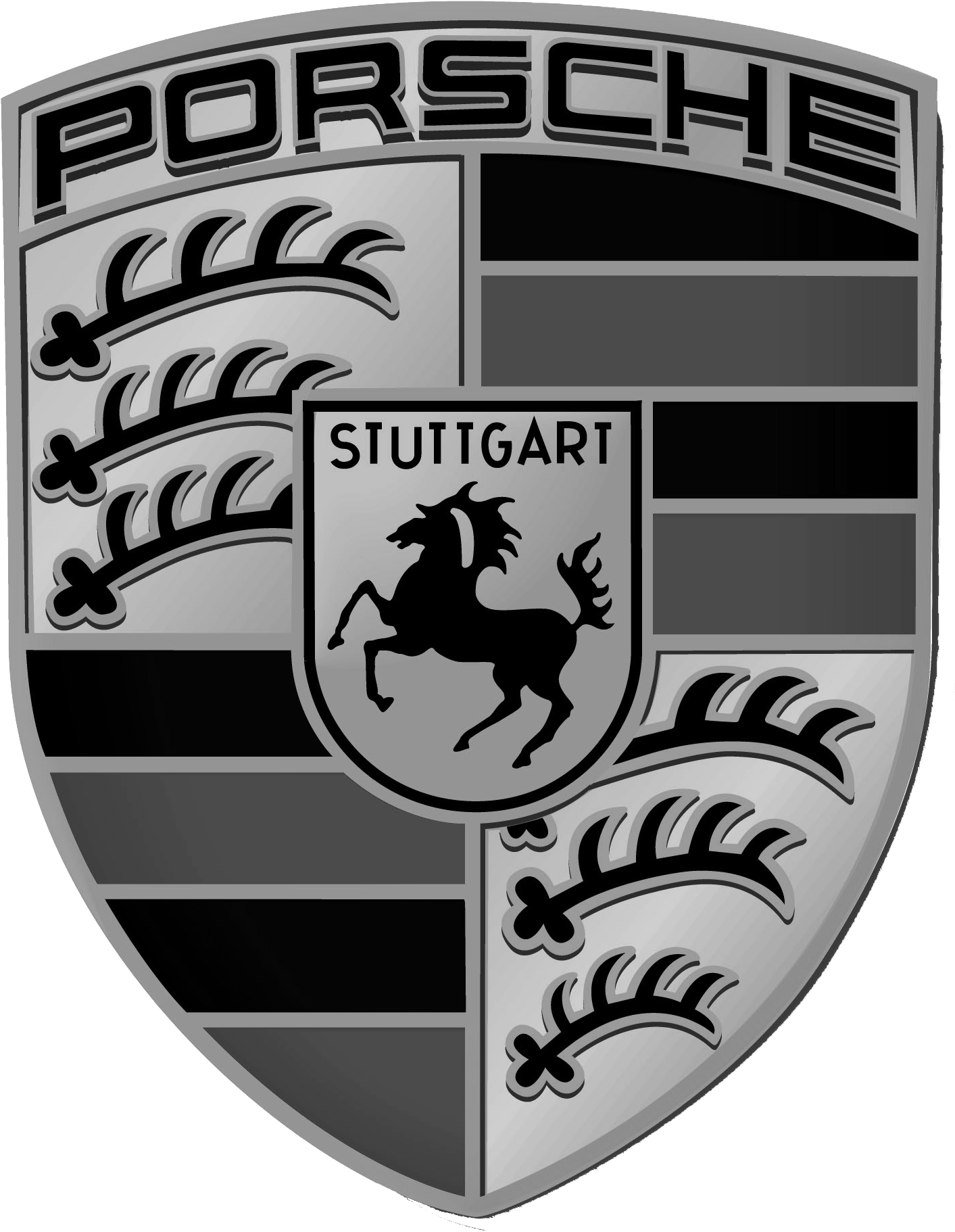 Porsche Logo - Anti Vibration Damper. Porsche 997 Turbo (1568x1858), Png Download
