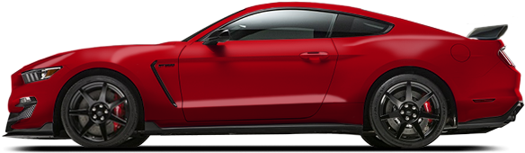 2018 Ford Mustang Shelby Gt350r - Shelby Mustang 2018 Side View (640x390), Png Download