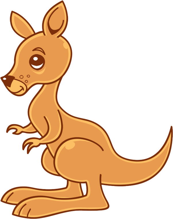 Kangaroo Cartoon Png Picture - Cute Cartoon Kangaroo Png (1160x772), Png Download