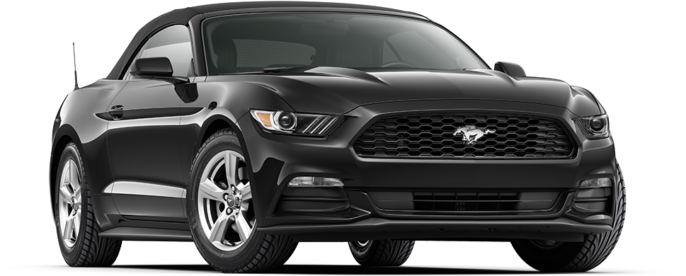 Actual Vehicle May Not Be As Shown - Ford Mustang 2018 Black (1000x600), Png Download