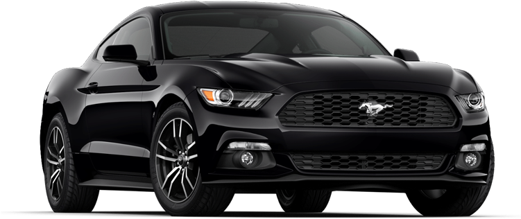Make Driving Fun Again With The 2018 Ford Mustang Ecoboost - 2017 Ford Mustang V6 Black (750x350), Png Download