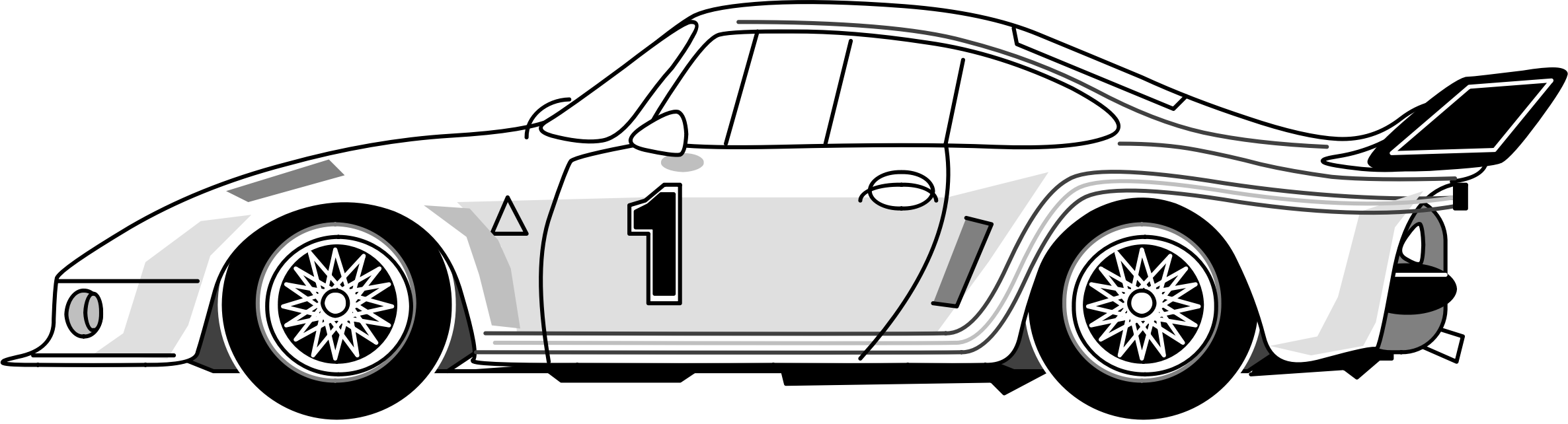 This Free Icons Png Design Of Porsche 911 (2372x642), Png Download