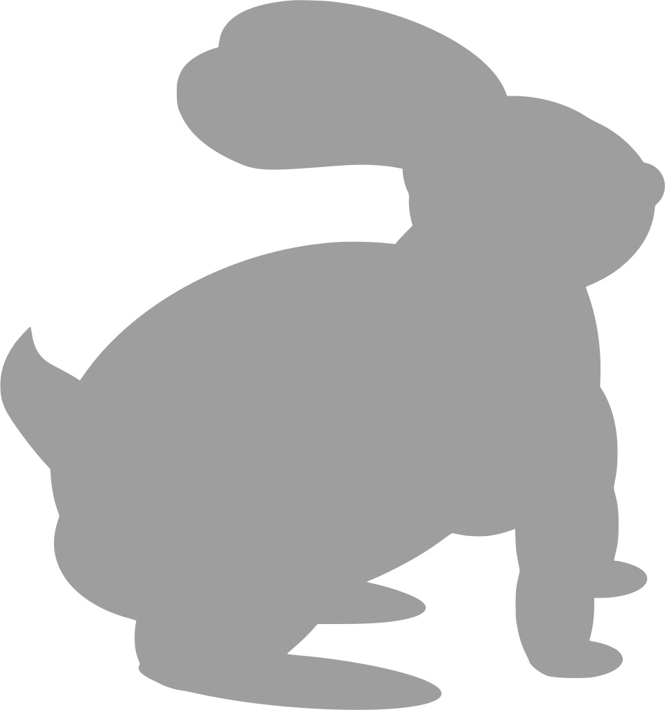 Svg Mammal Rabbit Bunny Free Image Icon Silh Png Rabbit - Custom Brown Bunny Shower Curtain (959x1024), Png Download