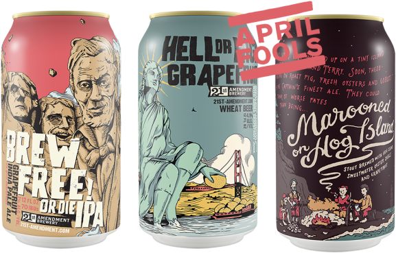 21st Amendment To Release Grapefruit-themed Lineup - 21st Amendment Hell Or High Watermelon Wheat Beer - (626x403), Png Download