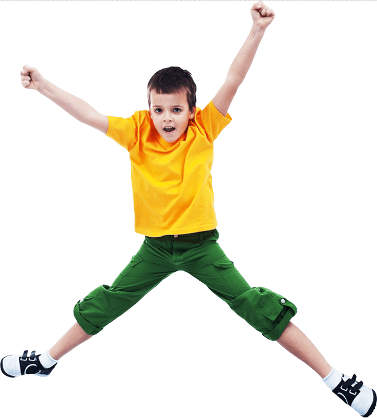 Child Jumping (736x816), Png Download