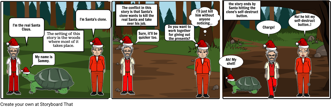 I'm The Real Santa Claus - Cartoon (1164x385), Png Download