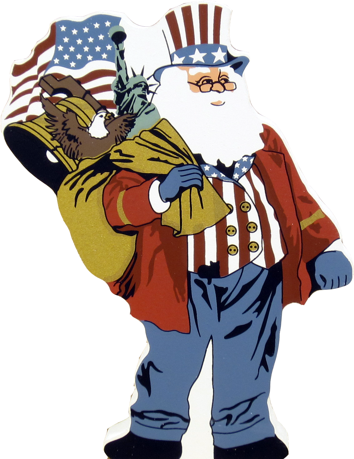 When Did You Find Out That Santa Isn't Real For Many, - Uncle Sam Santa Png (1137x1482), Png Download