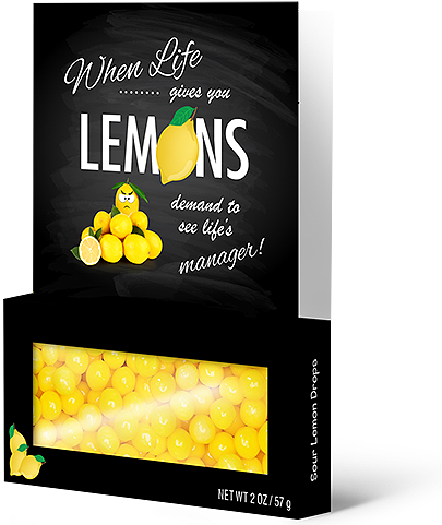 Treeting Cards "lemons" Love Greeting Card With Lemon - Candy (500x500), Png Download