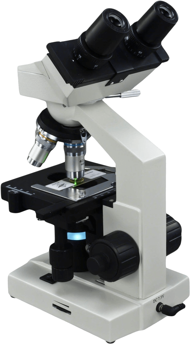 Microscope Png Transparent Image - Omax 40x-2000x Digital Lab Led Binocular Compound Microscope (500x470), Png Download