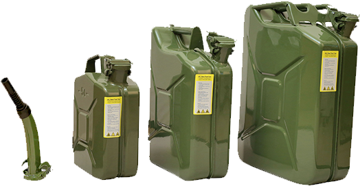 Produced From The Finest Quality Steel, This Jerry - Yates Steels Jerry Can (570x330), Png Download