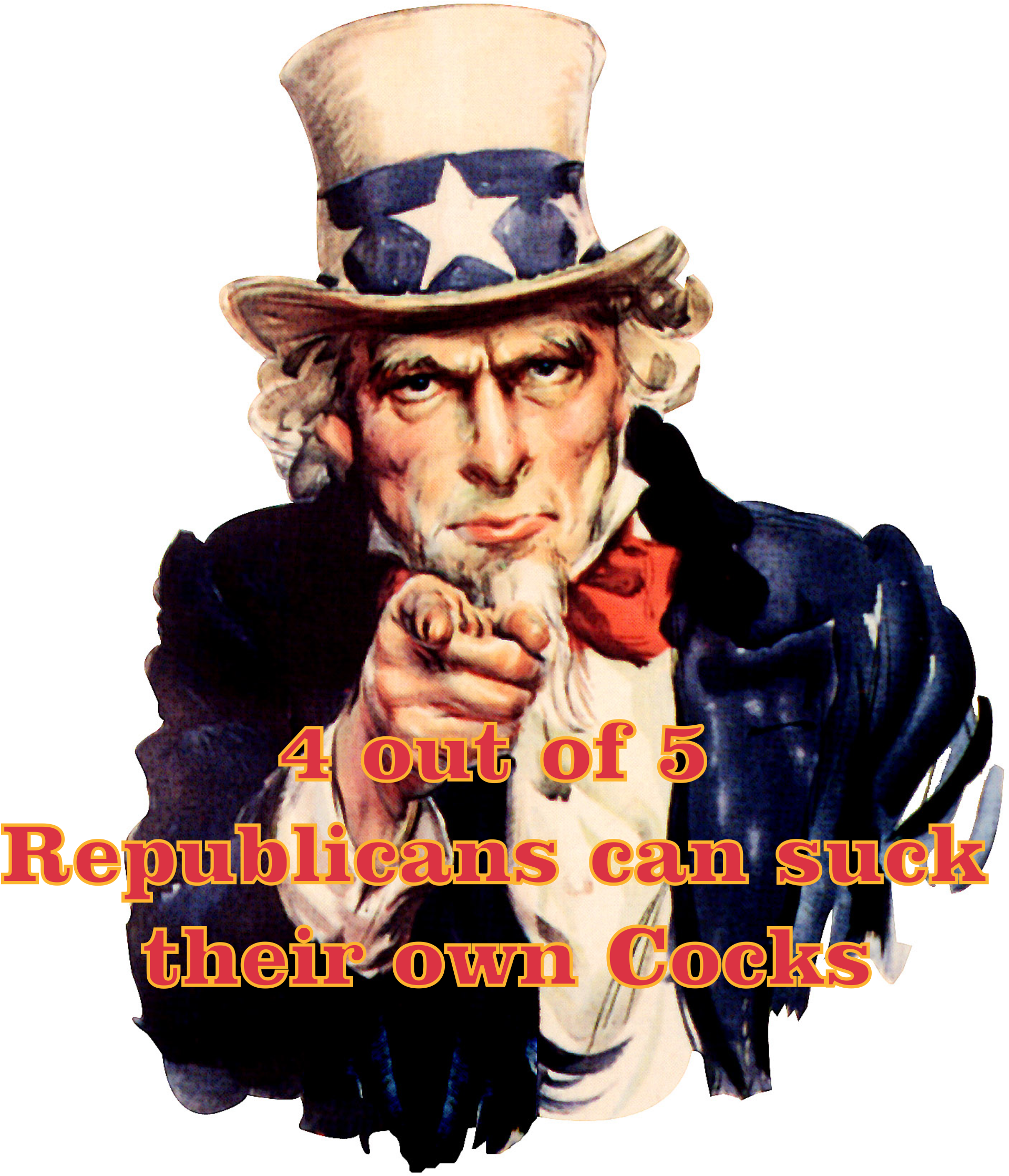 Anti Trump Png Art - American Pointing At You (1938x2326), Png Download