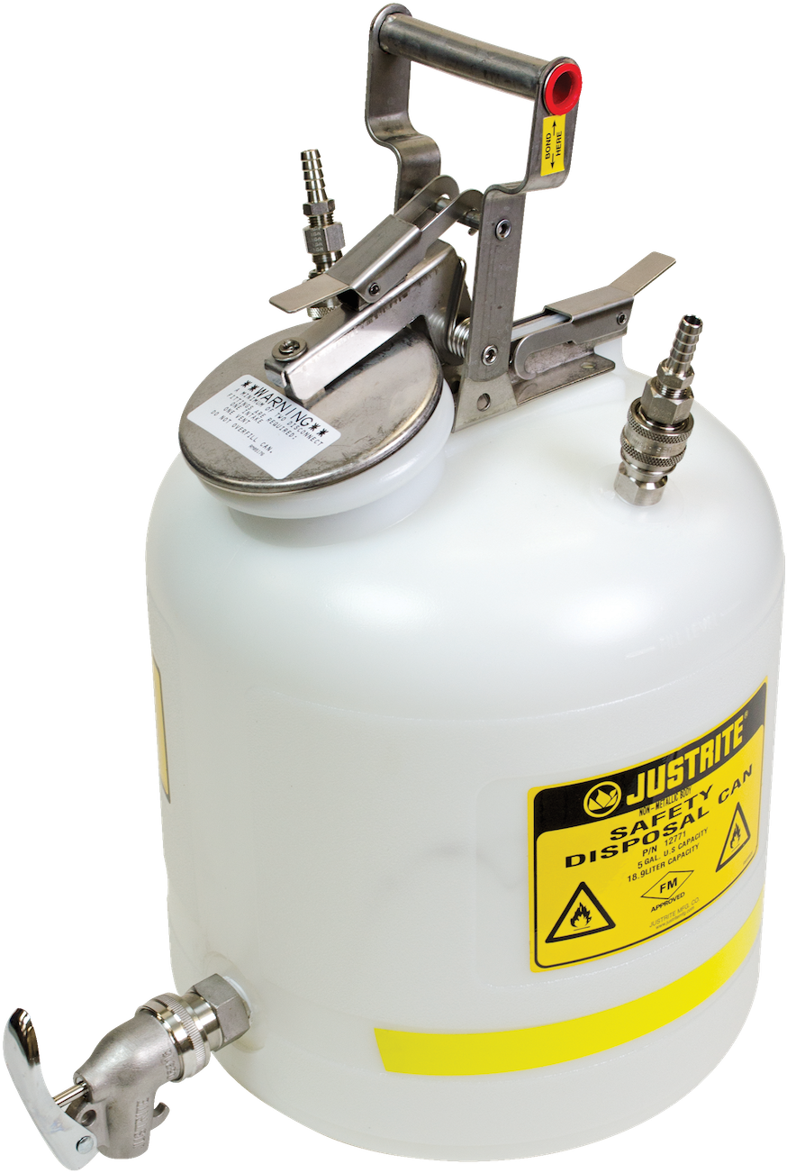 Disposal Can With Faucet, Quick Disconnect, Stainless - Piping And Plumbing Fitting (1000x1437), Png Download
