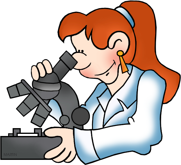 Clip Freeuse Library Martin Science Clip Art Phillip - Transparent Background Scientist Clipart (648x598), Png Download