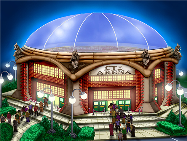 A 3d Portfolio Piece Created With 3ds Max - Dome (750x550), Png Download