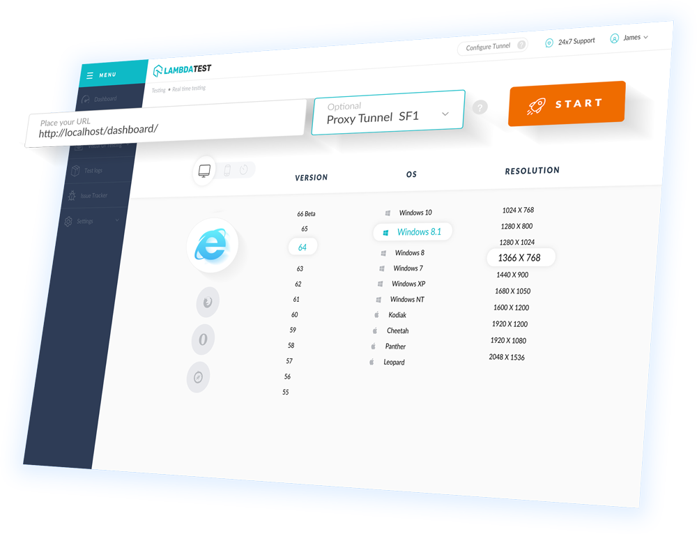 Test Your Locally Hosted Web Apps On Internet Explorer - Web Browser (1000x766), Png Download