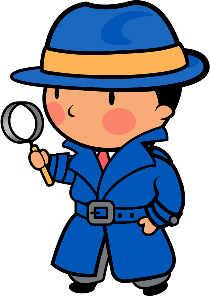 I Spy Detective - Treasure Hunt Clip Art (813x1174), Png Download