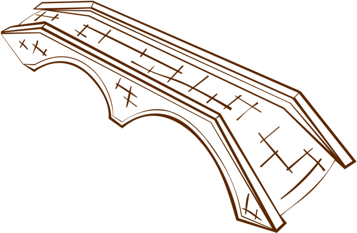 Timber Bridge Computer Icons Drawing Simple Suspension - Bridge Symbol On A Map (750x750), Png Download