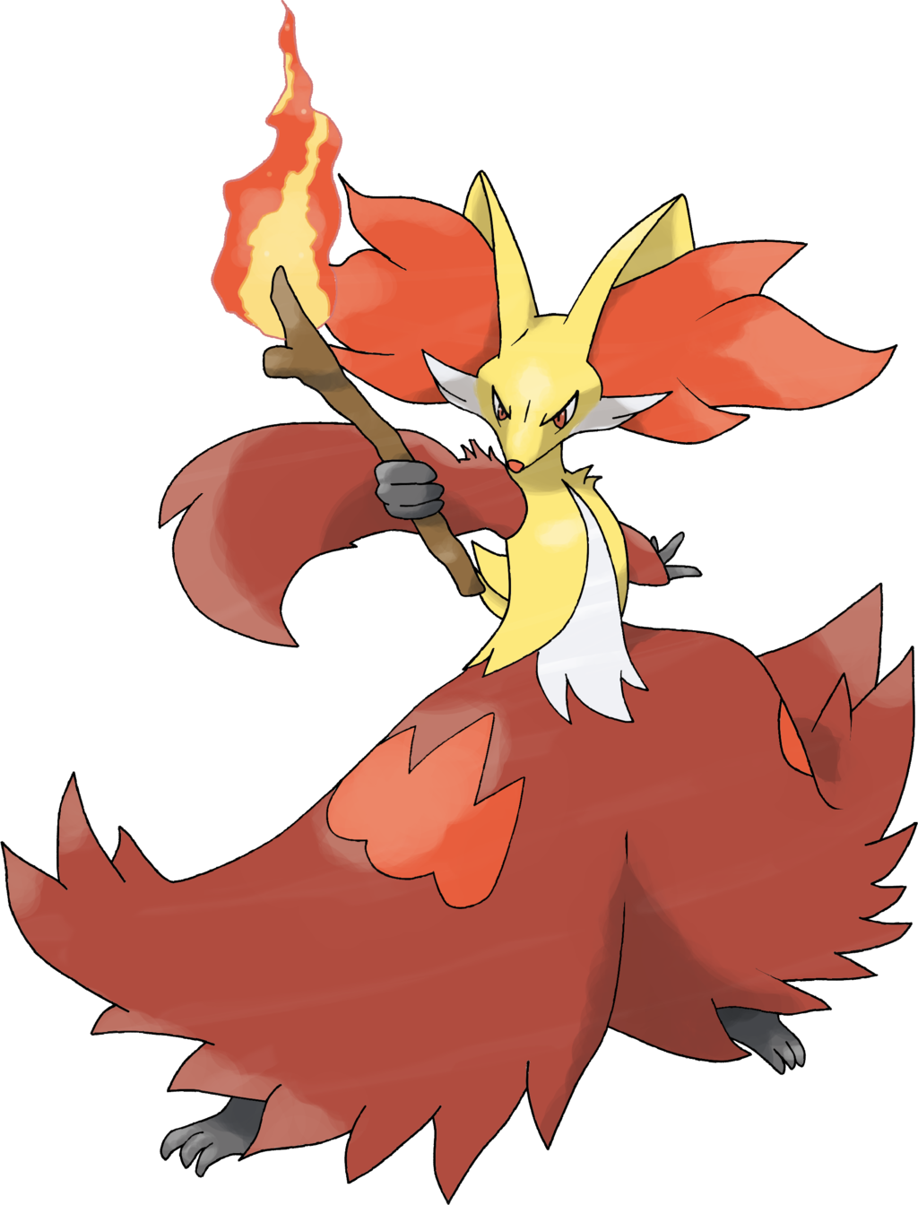 No Caption Provided - Imagenes De Pokemon Delphox (1024x1344), Png Download