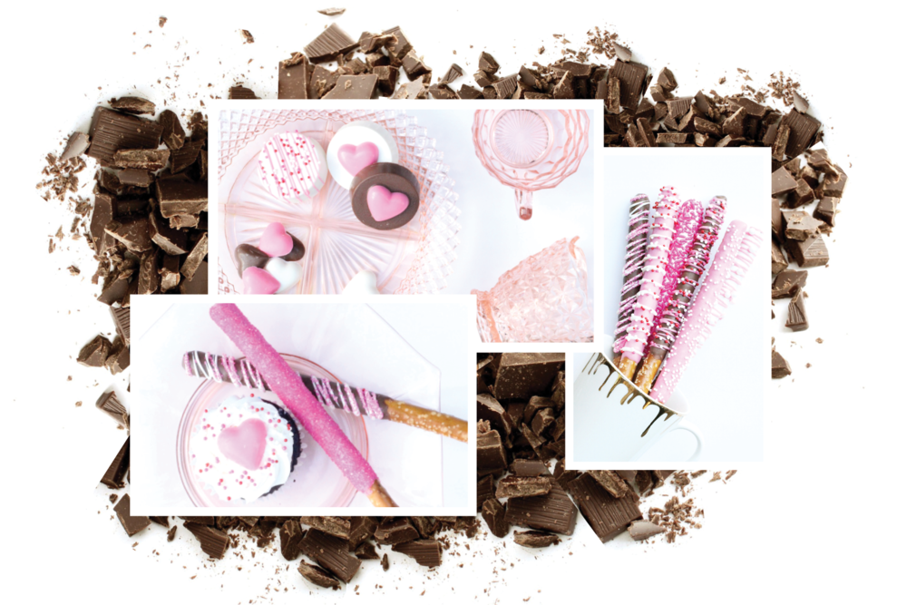 Xoxo Chocolate Collage (1000x667), Png Download