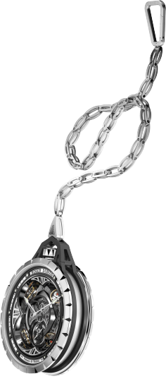 Roger Dubuis Excalibur Spider Pocket Time Instrument - Modern Pocket Watches For Sale (236x540), Png Download