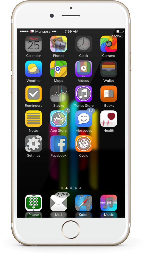 What's Up Guys Have You Install The Best Anemone Themes - Iphone 6 Plus 128 Gb (1080x1080), Png Download