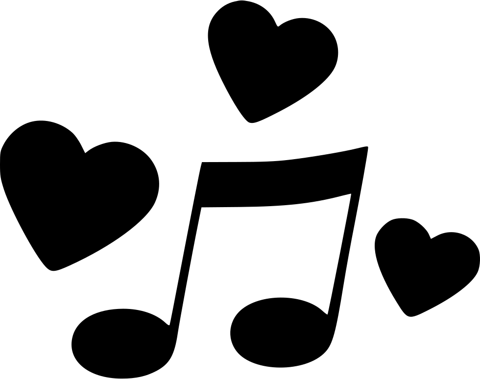 Day Music Hearts Comments - Love Music Icon Png (980x774), Png Download