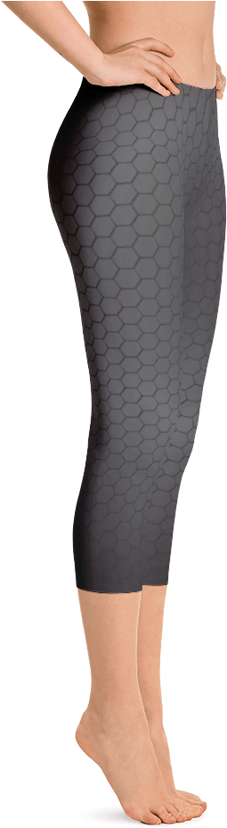 Dark Hex Pattern Capri Leggings - 88riddles Dark Elf Scale Mail Armor Costume Leggings (1000x1000), Png Download
