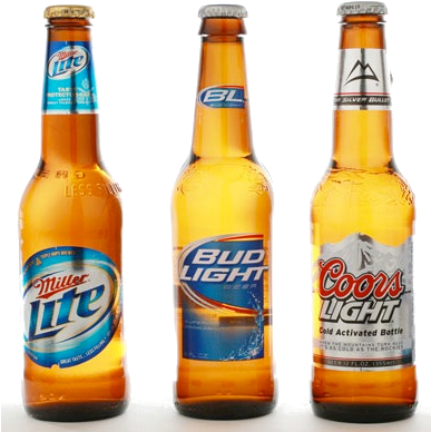 Miller Lite Clip Art - Bud Light (386x403), Png Download