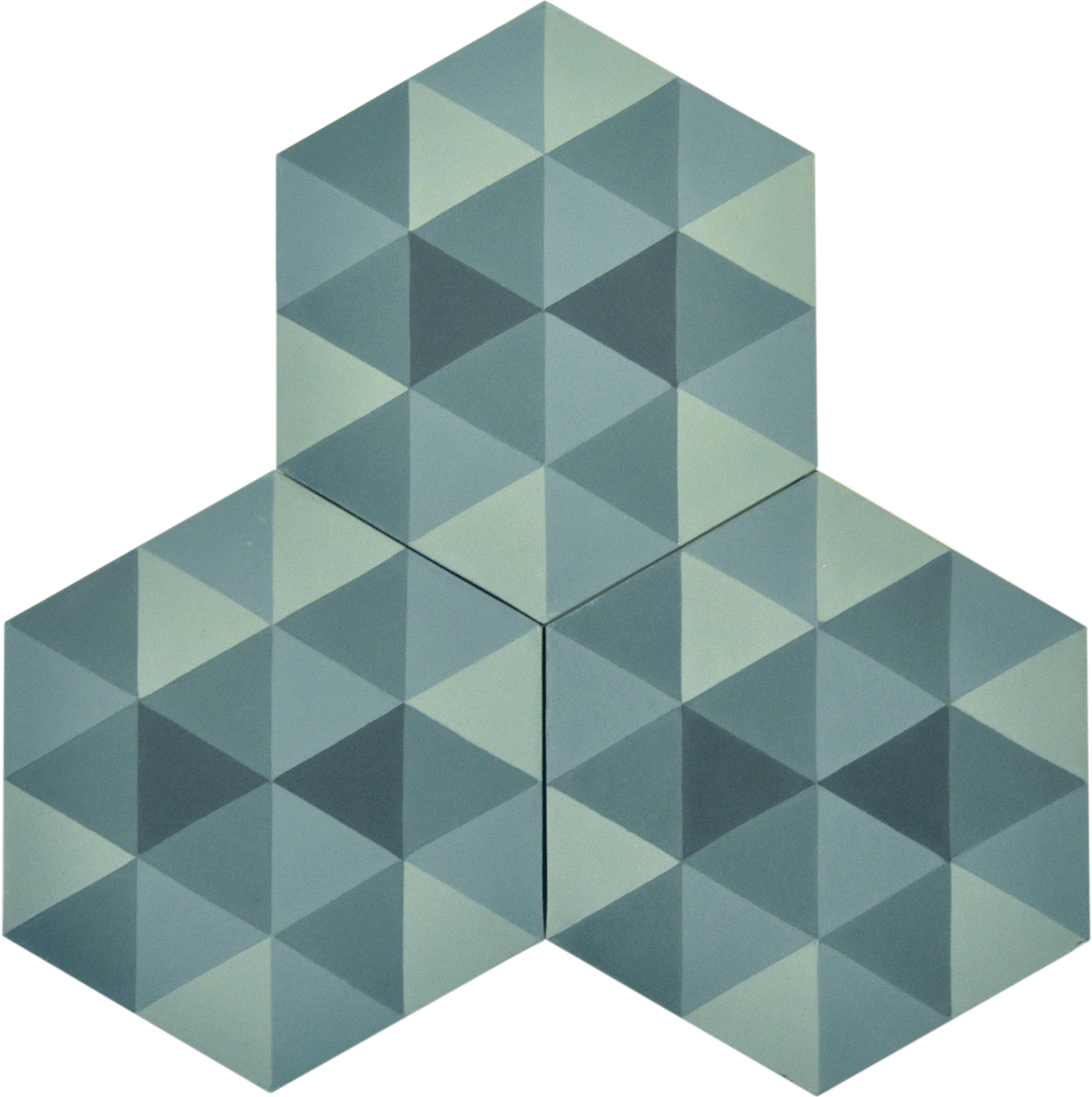 Thumbs 3tile Hextriangle Water Hex Tiles - Water (2735x2735), Png Download