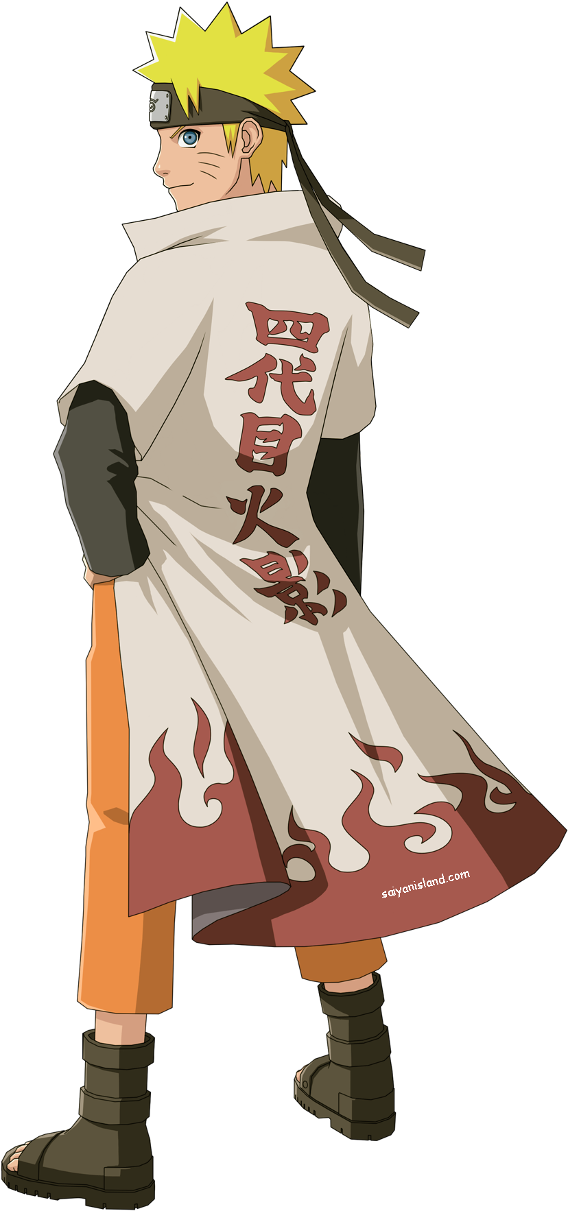 Naruto Hokage Png - Naruto Hokage Road To Ninja (1020x1867), Png Download