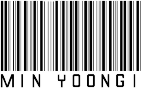 Minyoongi Black Icon Overlay Barcode Clipart Transparent - Sticker Tumblr Png Black (1024x1024), Png Download
