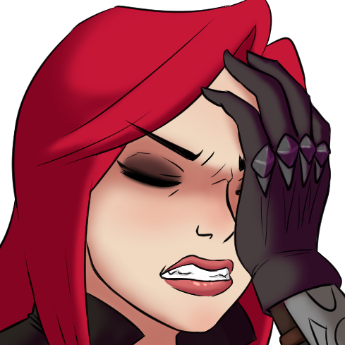 Katarina Emotes - Cartoon (489x489), Png Download