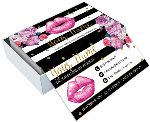Custom Senegence Lipsense Business Cards Design - Senegence (500x422), Png Download