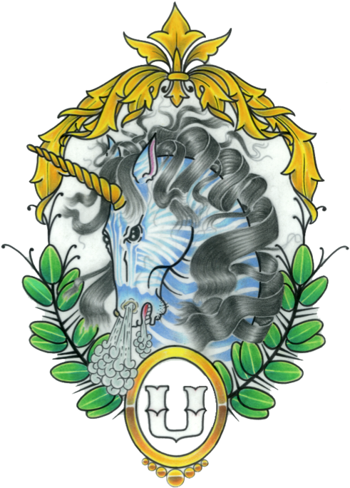 The Unicorn - Illustration (500x712), Png Download