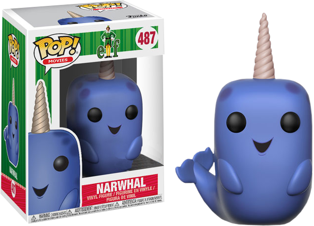 Narwhal Funko Pop Vinyl Figure - Funko Elf - Narwhal Pop! Vinyl Figure (639x460), Png Download