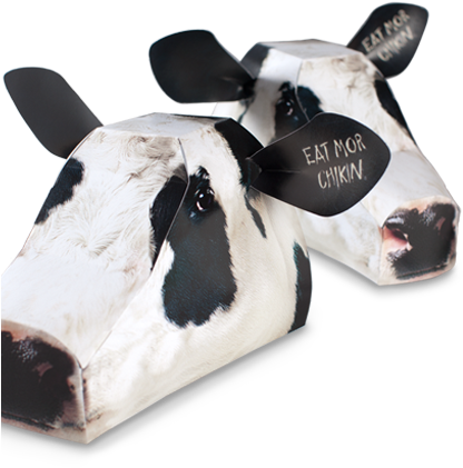 Chick Fil A Cow Head - Chick Fil A Cow Bakery (422x448), Png Download