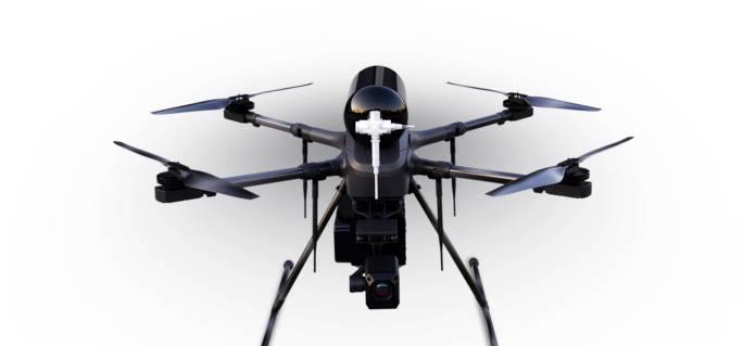 With Micromulticopter A Manufacturer Of The First Hydrogen - Unmanned Aerial Vehicle (696x324), Png Download