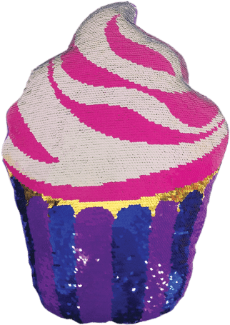 Sold Out - Iscream Mini Cupcake Reversible Sequin Pillow (550x550), Png Download